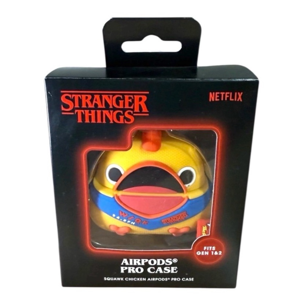 Stranger Things Air Pods Pro Case Squawk Duck Chicken Fits Gen 1 & 2